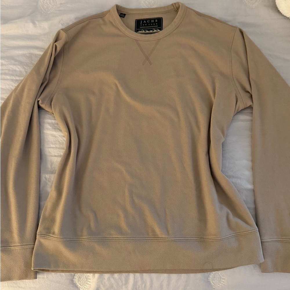 Jachs Men's Beige Crewneck Sweater